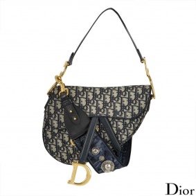 Dior Saddle Monogram bag with Oblique strap 2018 edition